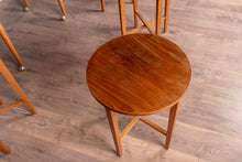 Load image into Gallery viewer, Set of Five Vintage Teak Hanging Nesting Tables