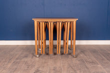 Load image into Gallery viewer, Set of Five Vintage Teak Hanging Nesting Tables