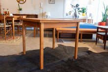 Load image into Gallery viewer, Vintage Teak Square Draw Leaf Table