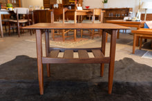Load image into Gallery viewer, Vintage Solid Imperial Afromosia End Table with Lower Shelf