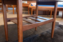 Load image into Gallery viewer, Vintage Solid Imperial Afromosia End Table with Lower Shelf