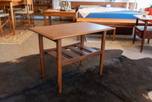 Load image into Gallery viewer, Vintage Solid Imperial Afromosia End Table with Lower Shelf