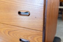 Load image into Gallery viewer, Vintage Teak Five Drawer Dresser