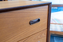 Load image into Gallery viewer, Vintage Teak Five Drawer Dresser