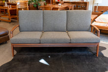 Load image into Gallery viewer, Vintage Solid Afromosia Three Seater Sofa