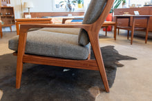 Load image into Gallery viewer, Vintage Solid Afromosia Three Seater Sofa