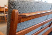 Load image into Gallery viewer, Vintage Solid Afromosia Three Seater Sofa