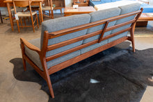 Load image into Gallery viewer, Vintage Solid Afromosia Three Seater Sofa