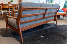 Load image into Gallery viewer, Vintage Solid Afromosia Three Seater Sofa