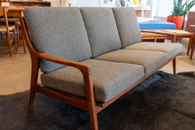 Load image into Gallery viewer, Vintage Solid Afromosia Three Seater Sofa