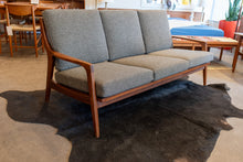Load image into Gallery viewer, Vintage Solid Afromosia Three Seater Sofa