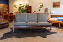 Load image into Gallery viewer, Vintage Solid Afromosia Three Seater Sofa