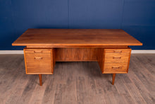 Load image into Gallery viewer, Restored Vintage RS Associates Walnut Executive Desk