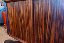 Load image into Gallery viewer, Vintage Bow Front Arne Vodder Brazillian Rosewood Credenza for H.P. Hansen