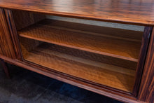 Load image into Gallery viewer, Vintage Bow Front Arne Vodder Brazillian Rosewood Credenza for H.P. Hansen