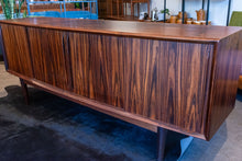Load image into Gallery viewer, Vintage Bow Front Arne Vodder Brazillian Rosewood Credenza for H.P. Hansen
