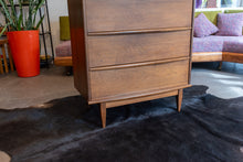 Load image into Gallery viewer, Vintage Walnut Tallboy Dresser