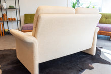 Load image into Gallery viewer, Vintage Cream Upholstered Loveseat
