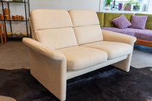 Load image into Gallery viewer, Vintage Cream Upholstered Loveseat