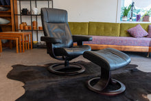 Load image into Gallery viewer, On hold - Leather Recliner and Ottoman