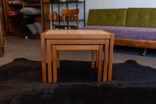Load image into Gallery viewer, Danish Nesting Table Set with Tile Inlays