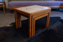 Load image into Gallery viewer, Danish Nesting Table Set with Tile Inlays