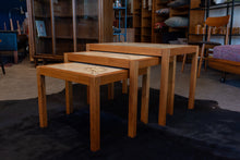 Load image into Gallery viewer, Danish Nesting Table Set with Tile Inlays