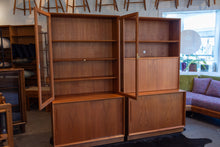 Load image into Gallery viewer, Vintage Danish Teak Hutch with Topper