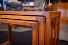 Load image into Gallery viewer, Vintage Teak Nesting Tables - Set of Three