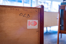 Load image into Gallery viewer, Vintage Teak Nine Drawer Dresser with Square Pulls