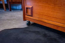 Load image into Gallery viewer, Vintage Teak Nine Drawer Dresser with Square Pulls