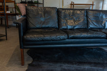 Load image into Gallery viewer, Vintage Hans Olsen Leather Three Seat Sofa and Lounge Chair Set