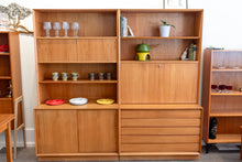 Load image into Gallery viewer, Vintage Modular Teak Cabinet/Hutch