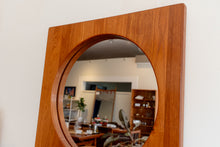 Load image into Gallery viewer, Vintage Solid Teak Mirror with Shelf