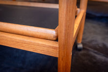 Load image into Gallery viewer, Vintage Teak Expandable Bar Cart with Removable Tray