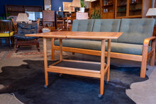 Load image into Gallery viewer, Vintage Teak Expandable Bar Cart with Removable Tray