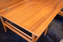 Load image into Gallery viewer, Vintage Teak Expandable Bar Cart with Removable Tray