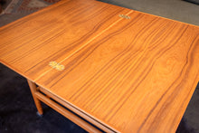 Load image into Gallery viewer, Vintage Teak Expandable Bar Cart with Removable Tray