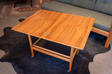 Load image into Gallery viewer, Vintage Teak Expandable Bar Cart with Removable Tray