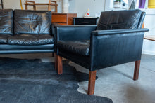 Load image into Gallery viewer, Vintage Hans Olsen Leather Three Seat Sofa and Lounge Chair Set