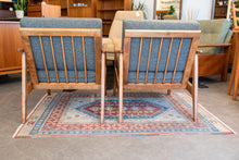 Load image into Gallery viewer, Vintage Upholstered Lounge Chair Pair