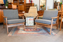 Load image into Gallery viewer, Vintage Upholstered Lounge Chair Pair