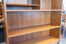 Load image into Gallery viewer, Vintage Poul Hundevad Bookshelf with Sliding Cabinet Topper