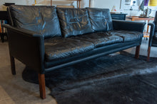 Load image into Gallery viewer, Vintage Hans Olsen Leather Three Seat Sofa and Lounge Chair Set