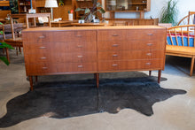 Load image into Gallery viewer, Vintage Eight Drawer Danish Teak Dresser