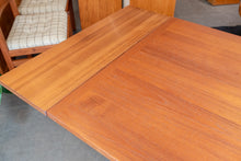 Load image into Gallery viewer, Vintage Teak Dining Table with Two Leaves