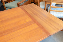 Load image into Gallery viewer, Vintage Teak Dining Table with Two Leaves