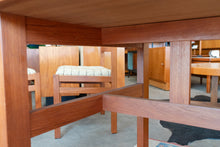 Load image into Gallery viewer, Vintage Teak Dining Table with Two Leaves
