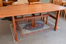 Load image into Gallery viewer, Vintage Teak Dining Table with Two Leaves
