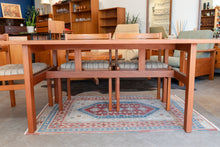 Load image into Gallery viewer, Vintage Teak Dining Table with Two Leaves